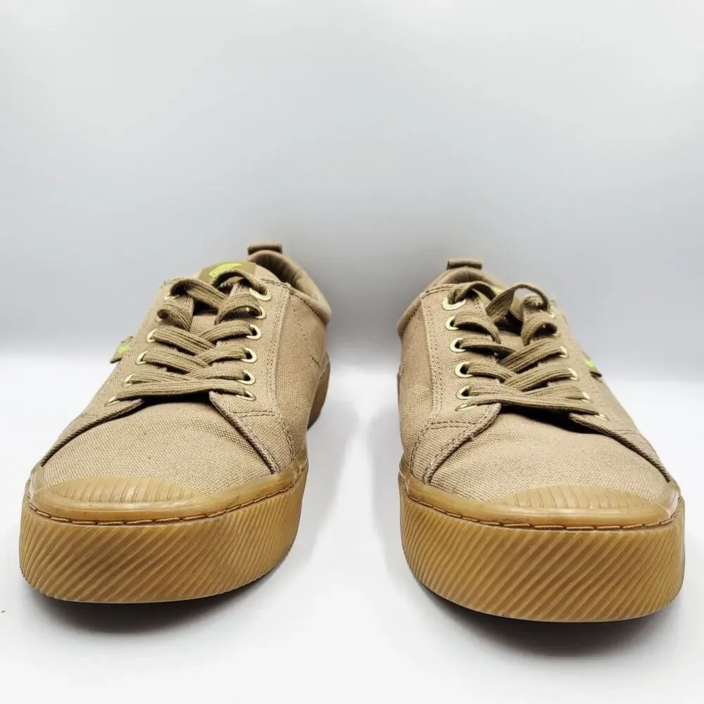 Cariuma Sand Gum Canvas Organic Low-Top Lace-Up Sneakers Men's 10.5 Women's 12